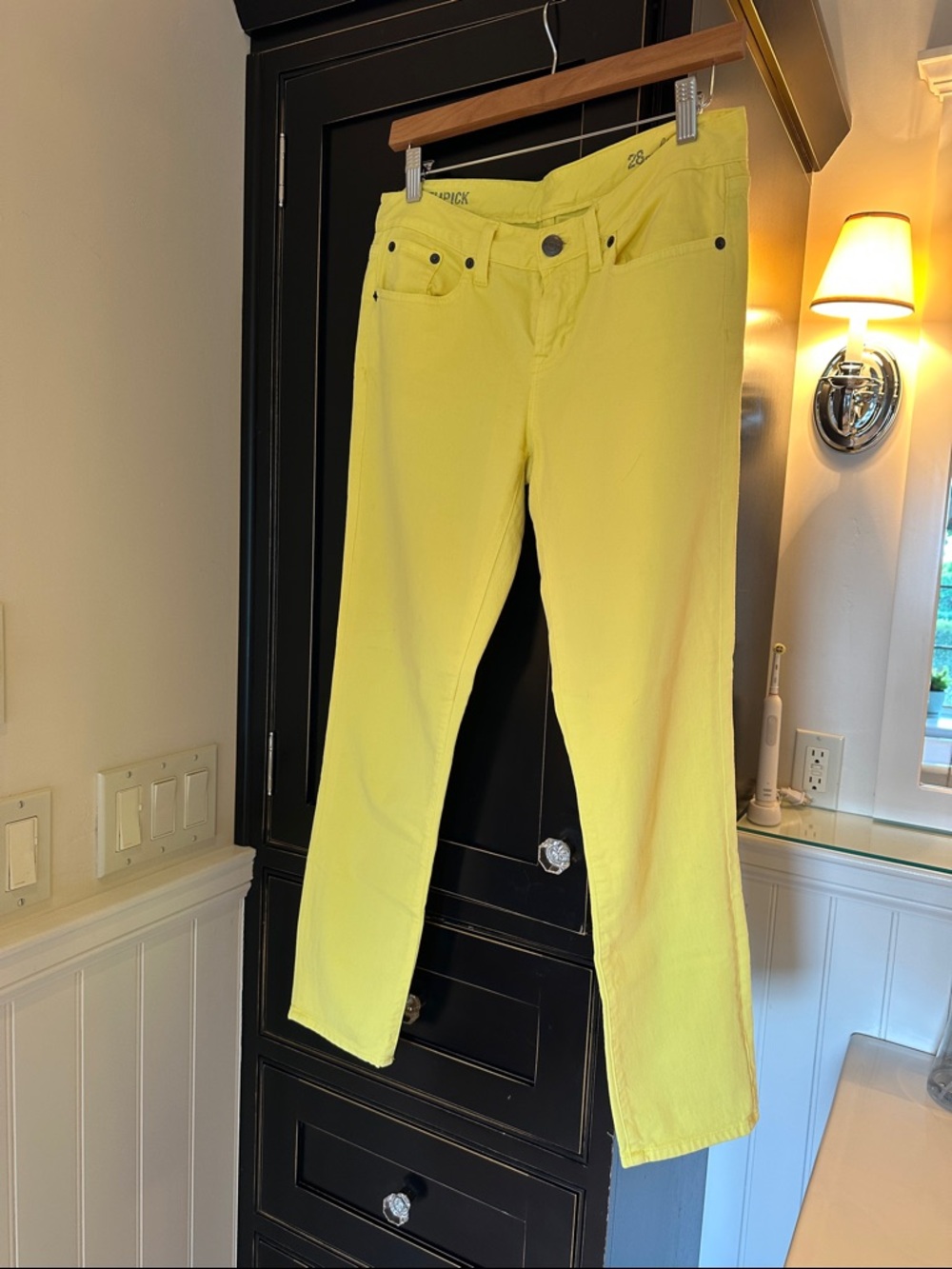 J. Crew Women's Bright Yellow Toothpick Ankle